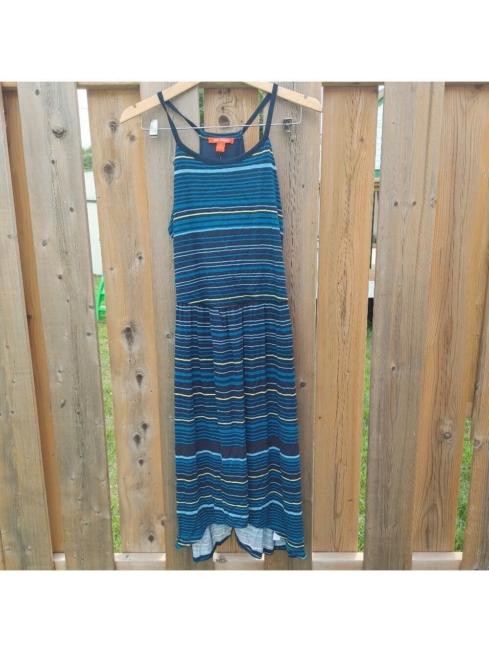 JOE FRESH Sun Dress Size Large Maxi Dress Stripe BNWT